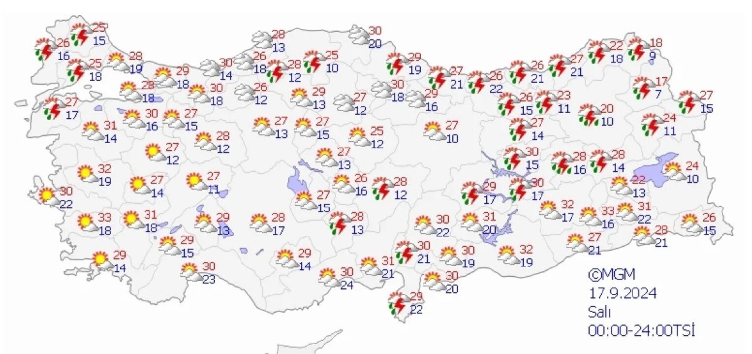 Ankara, İstanbul dahil 50 ile uyarı